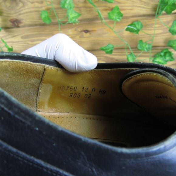 Cole Haan Men's Toe Cap Derby Oxfords Black Leather Size 12 Medium Used 2025 - Picture 7 of 9